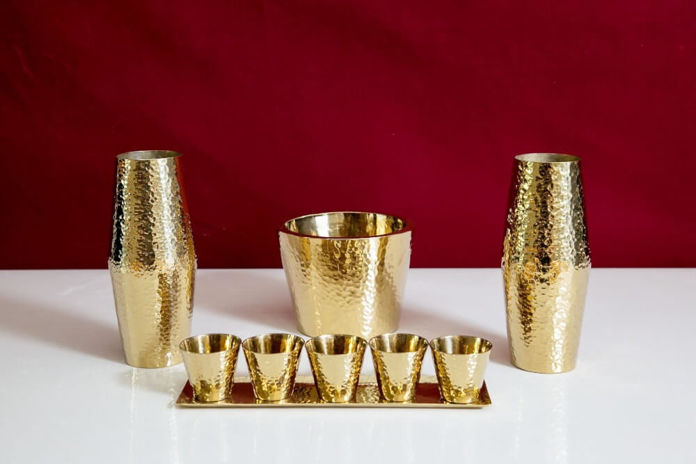 ชุดเครื่องไหว้ Aviva Spirit Modern Luxury Stainless 304 ชุบ Titanium บูชาสิ่งศักดิ์สิทธิ์ สี Gold ไซส์ S